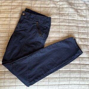 J Crew Stretch Navy Pants Size 10